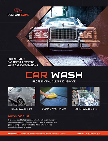 Car Wash Business Flyer