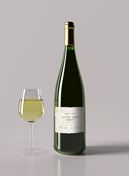 Champagne Bottle Label Template