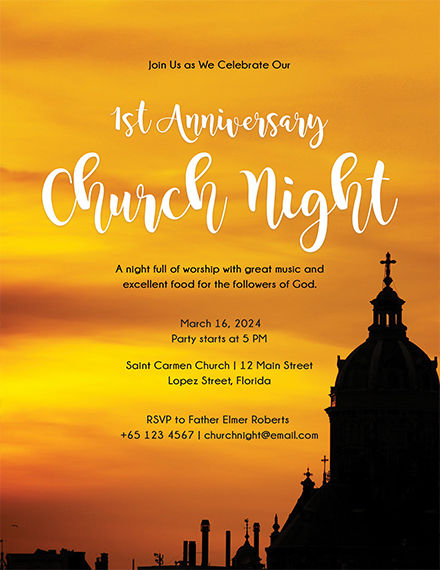 Church Flyer - 13+ Examples, Format, Pdf | Examples