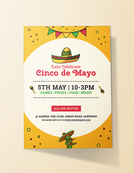Cinco de Mayo Day Invitation Design