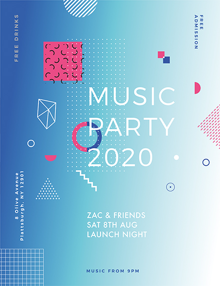 Club Promotion Flyer Template Example