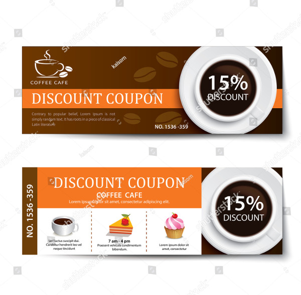 coffee and pastries discount coupon example