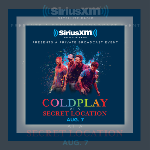 Coldplay Broadcast Event Music Flyer