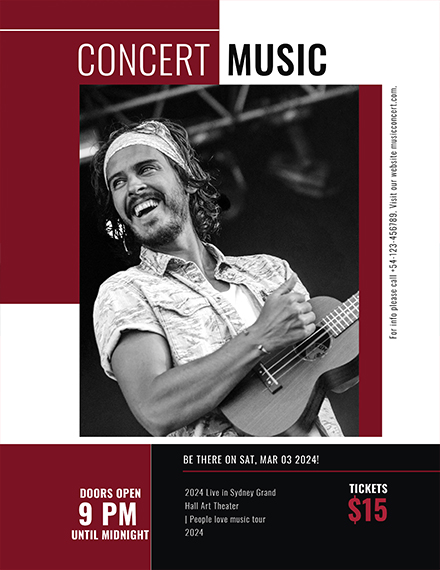 Concert Music Event Flyer Sample