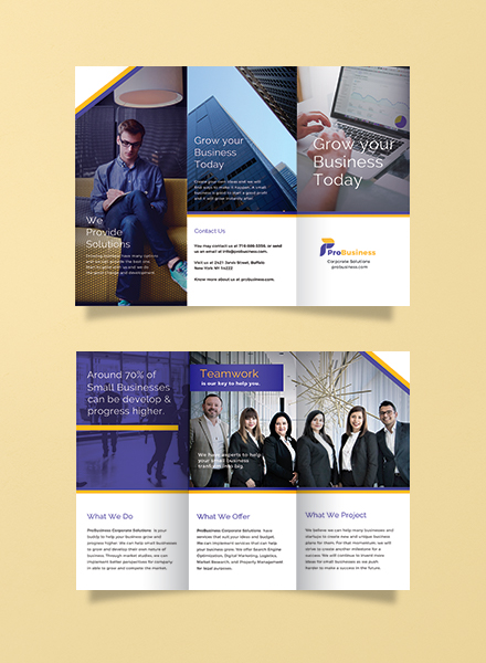 Corporate Business Brochure Template Example