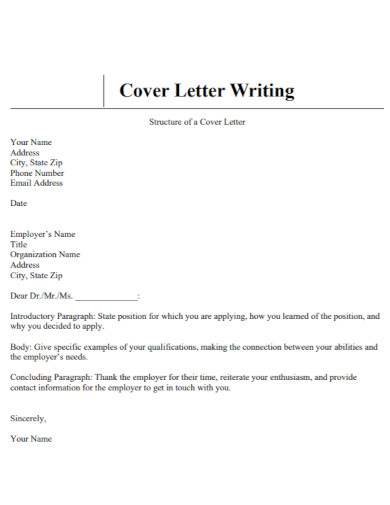 cover letter writing
