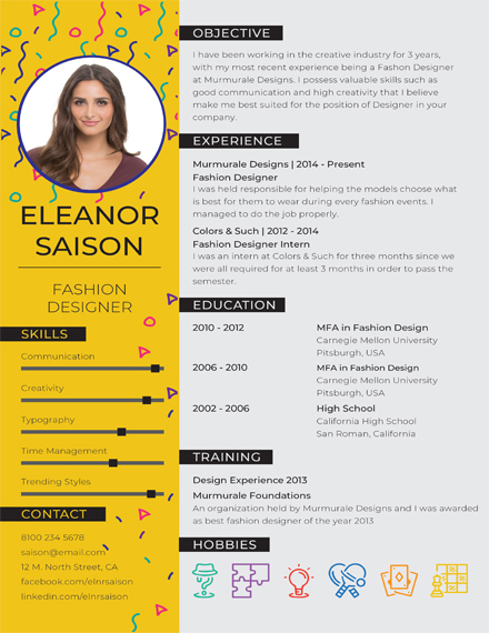 14+ Resume Examples, Templates in Word, Illustrator, InDesign, Pages