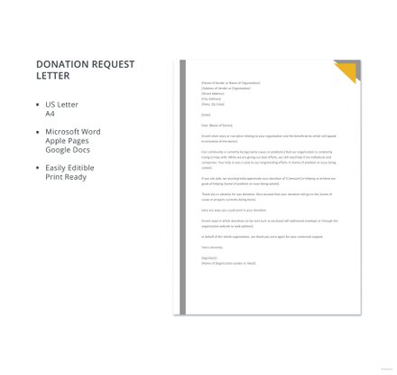 Donation Request Letter