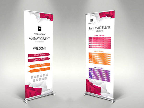 Roll Up Banner 30 Examples Templates Designs