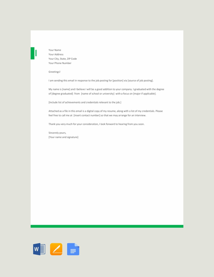 Application Letter - 14+ Examples, Format, Sample | Examples