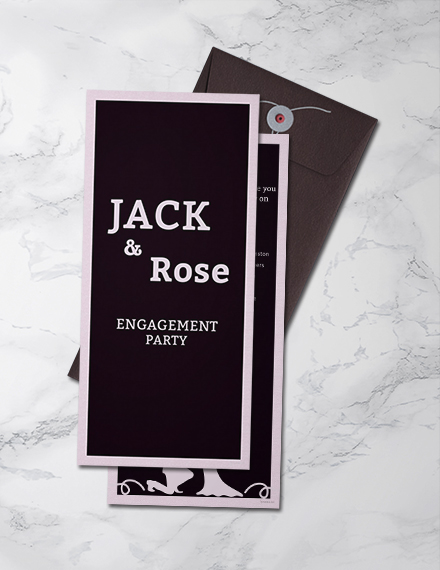 Engagement Party Invitation Template
