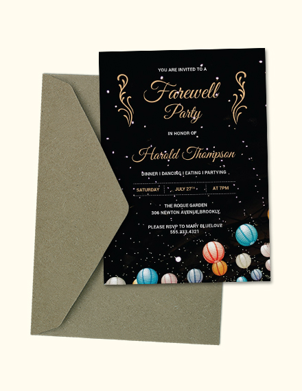 Farewell Invitation 20 Examples Format Pdf Examples