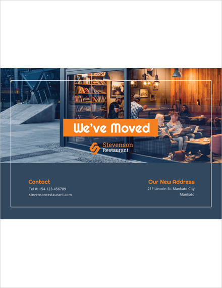 free business moving postcard template