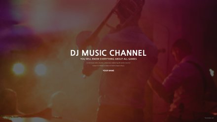 free dj youtube channel template