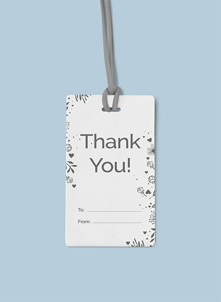 Thank-You Tag - 13+ Examples, Format, Pdf | Examples