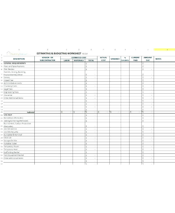 House Plan Template 9 Home  Renovation Project Plan  Examples PDF Examples