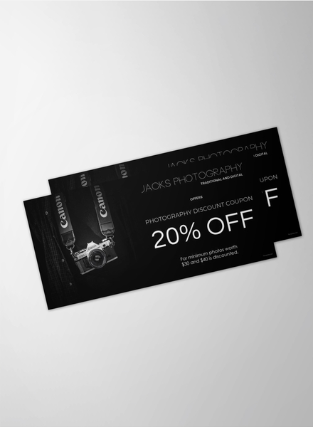 free photography gift voucher template