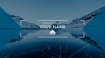 free youtube channel art for nature template