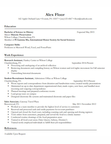 general resume in pdf