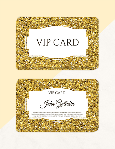 Golden Membership Card Design Template