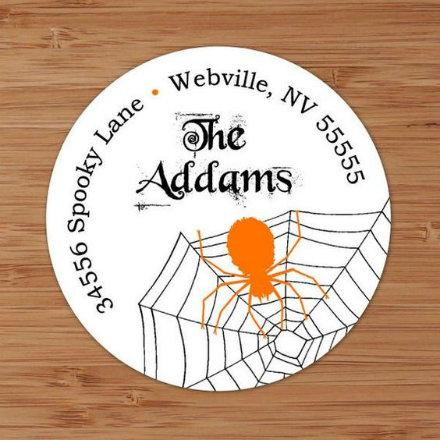 Halloween Address Label Example