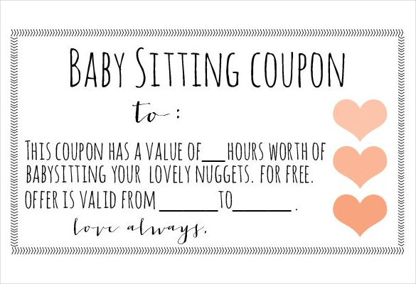 Babysitting Coupon 15 Examples Format Pdf Examples