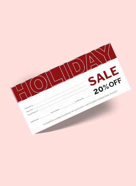 holiday gift voucher template