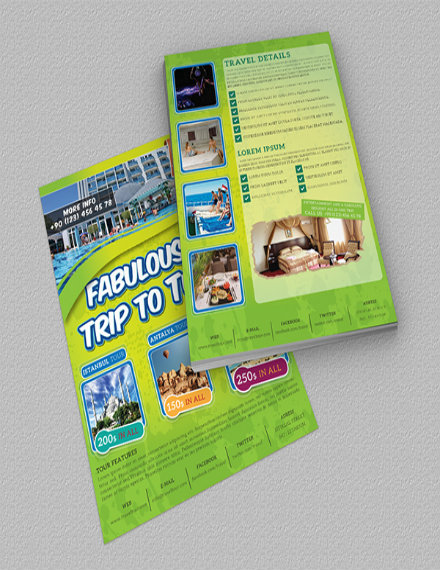 holiday travel flyer