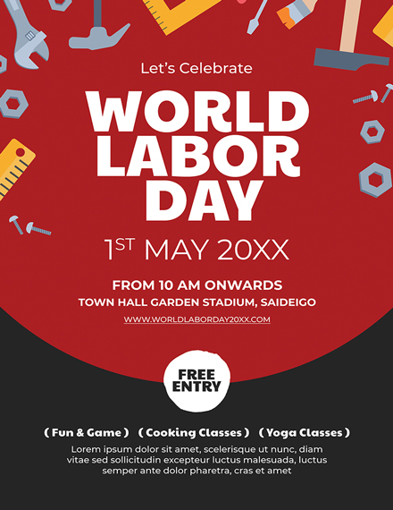 Labor Day Business Poster Template