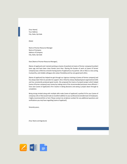 Letter Of Recommendation For Colleague from images.examples.com