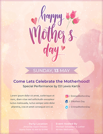 Mothers Day Flyer Template1