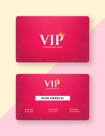 Membership Card Examples