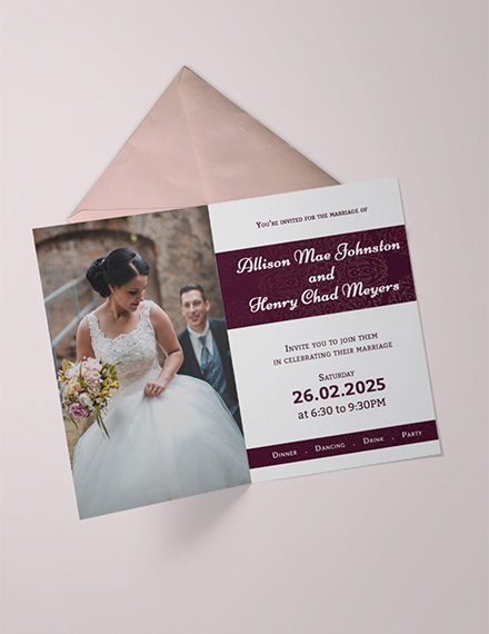 Ornamental Wedding Invitation Templates