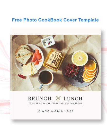 photo cook book cover example