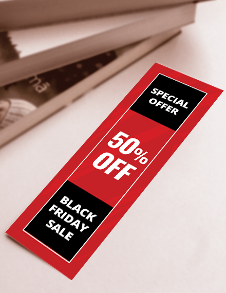 promotional bookmark template