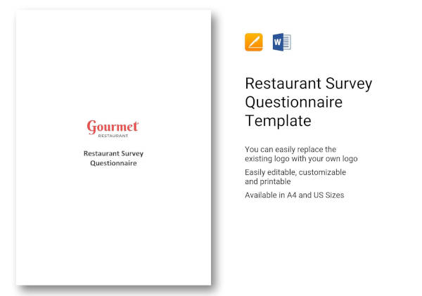 Restaurant Questionnaire 8 Examples Format Pdf Examples