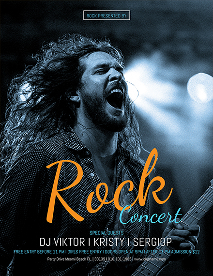 rock concert flyer