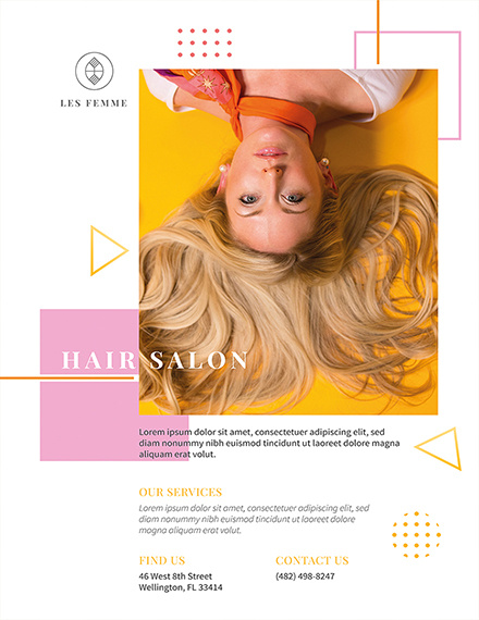 Salon Promotion Flyer Template Example