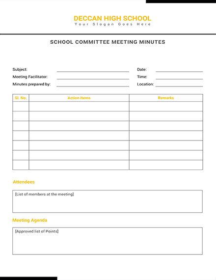 School Committee Meeting Minutes