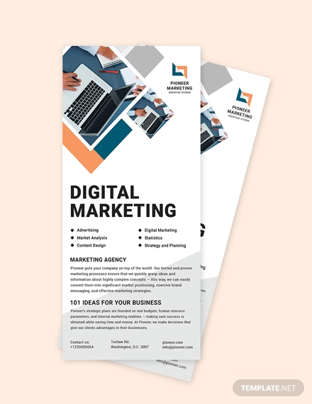 Simple Marketing Agency Rack Card