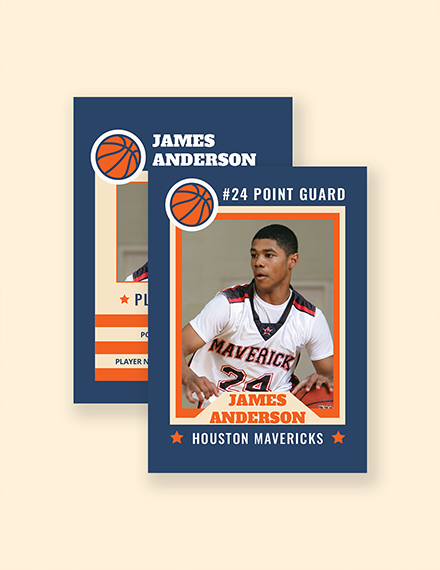 sports card template