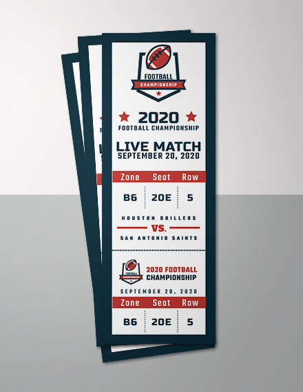 sports event ticket