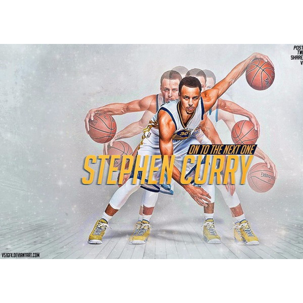 Stephen Curry Dribble Sports Poster