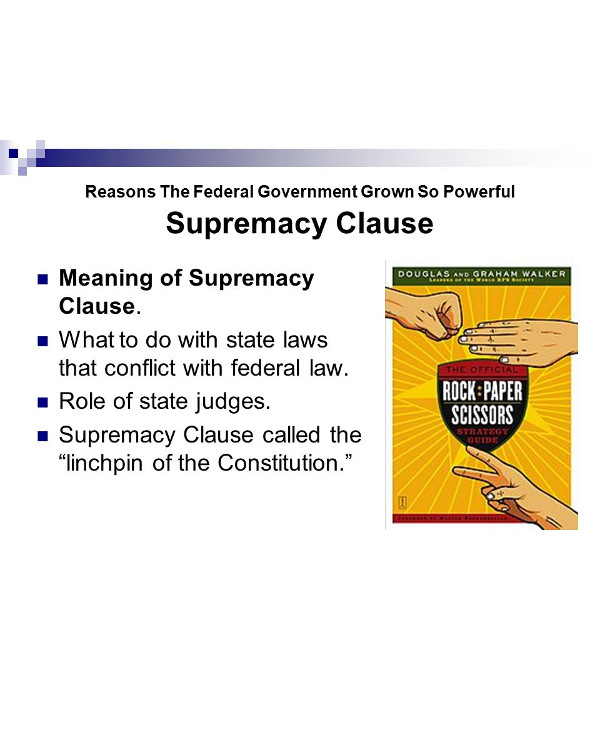 supremacy clause assignment