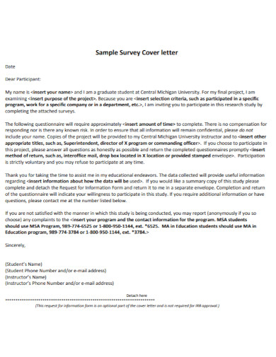 survey cover letter