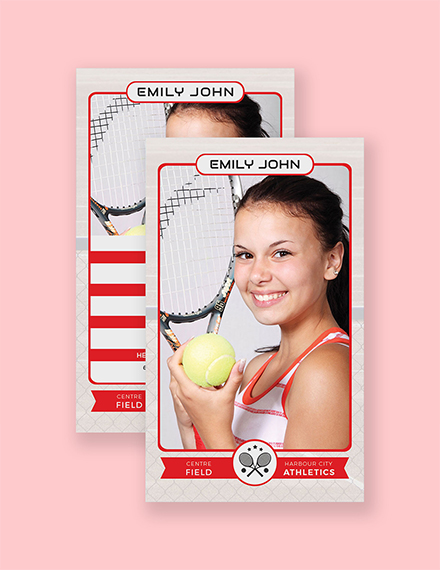 Tennis Trading Card