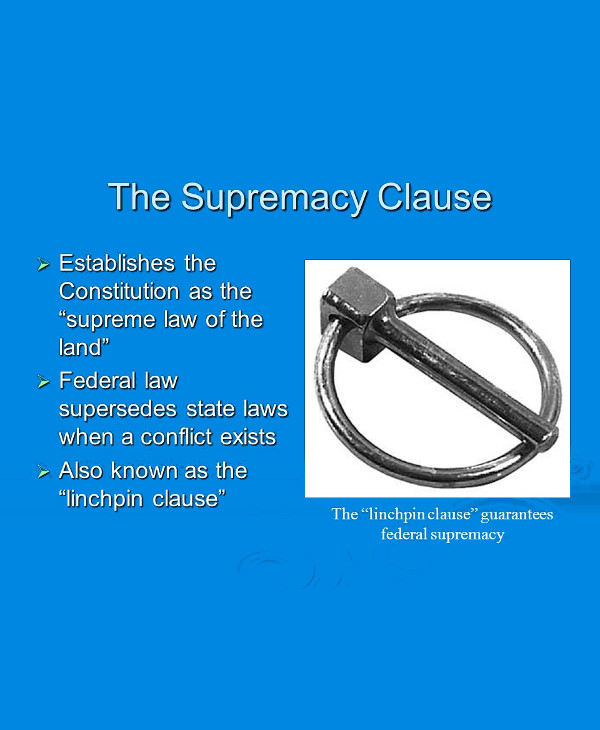 supremacy clause assignment