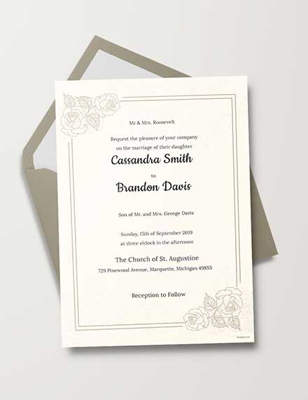 20+ Wedding Invitations Examples in PSD | AI | MS Word ...