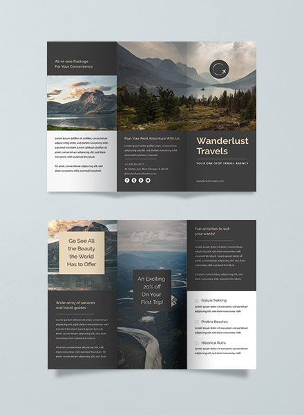 Travel Tri Fold Brochure