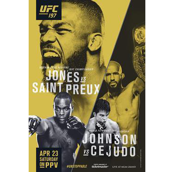 UFC 197 Sports Poster